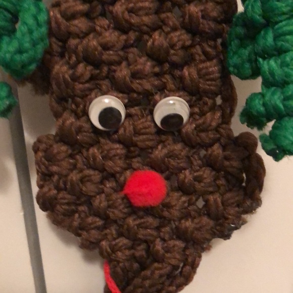 Vintage OOAK Reindeer Handmade Door Handle Decor - Picture 5 of 9